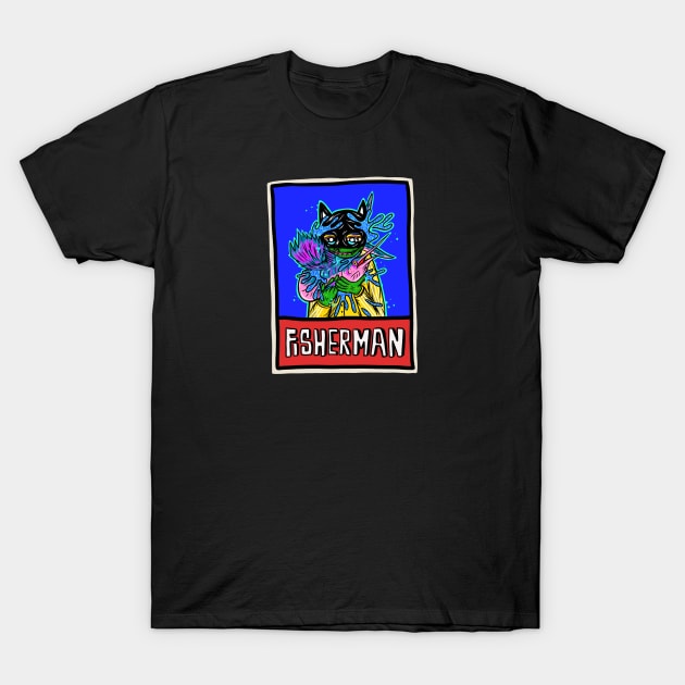 fisherman T-Shirt by Pararel terror